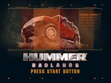 Hummer Badlands screen shot title
